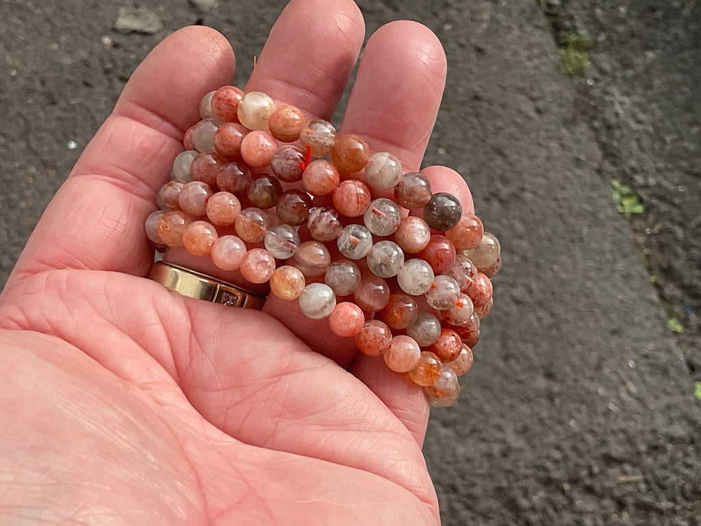Sunstone 6mm Bead Bracelet