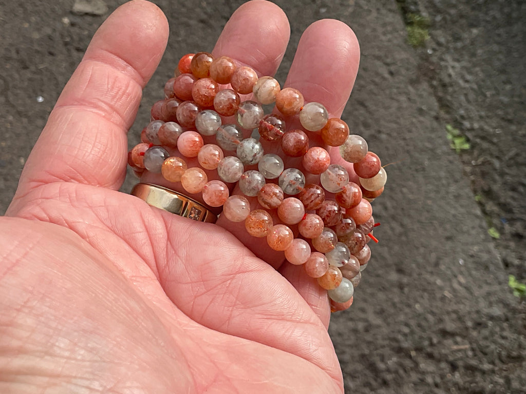 Sunstone 6mm Bead Bracelet