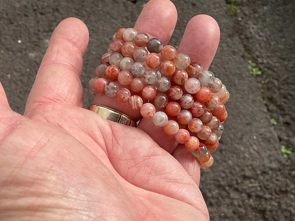 Sunstone 6mm Bead Bracelet