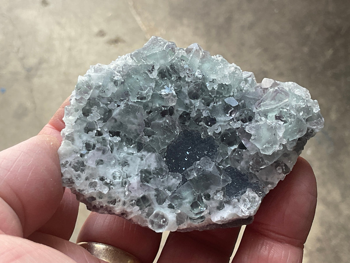 126g Green/Purple Sugar Fluorite Specimen 7C