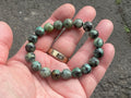 10mm African Turquoise (Jasper) Bead Bracelet