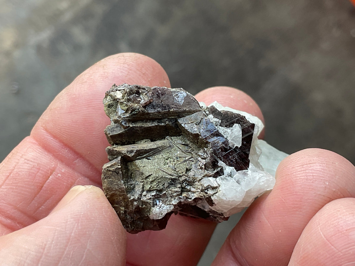 24g Australian Datolite on Axinite Specimen