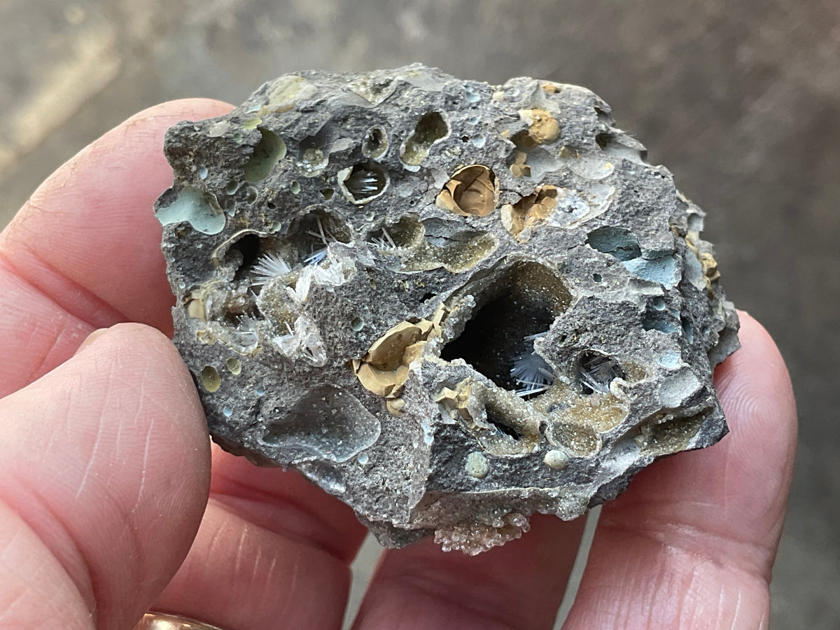 62g Australian Analcime with Natrolite in Basalt Soecimen B