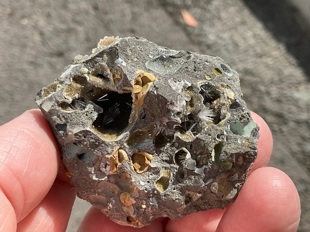 62g Australian Analcime with Natrolite in Basalt Soecimen B