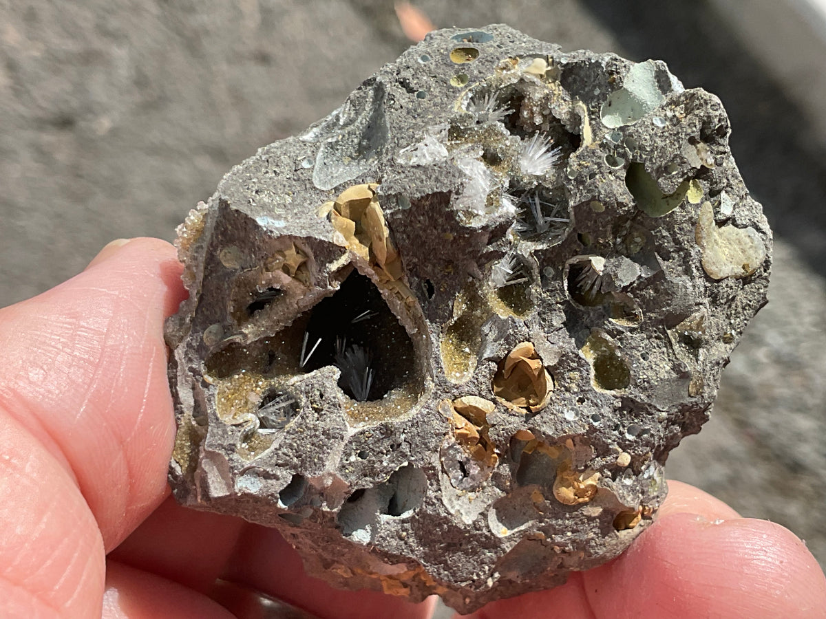 62g Australian Analcime with Natrolite in Basalt Soecimen B