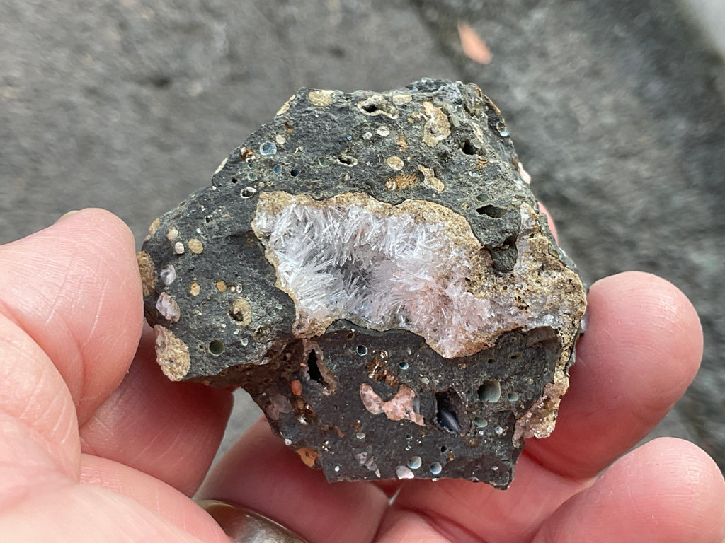 42g Australian Analcime with Natrolite in Basalt Specimen C