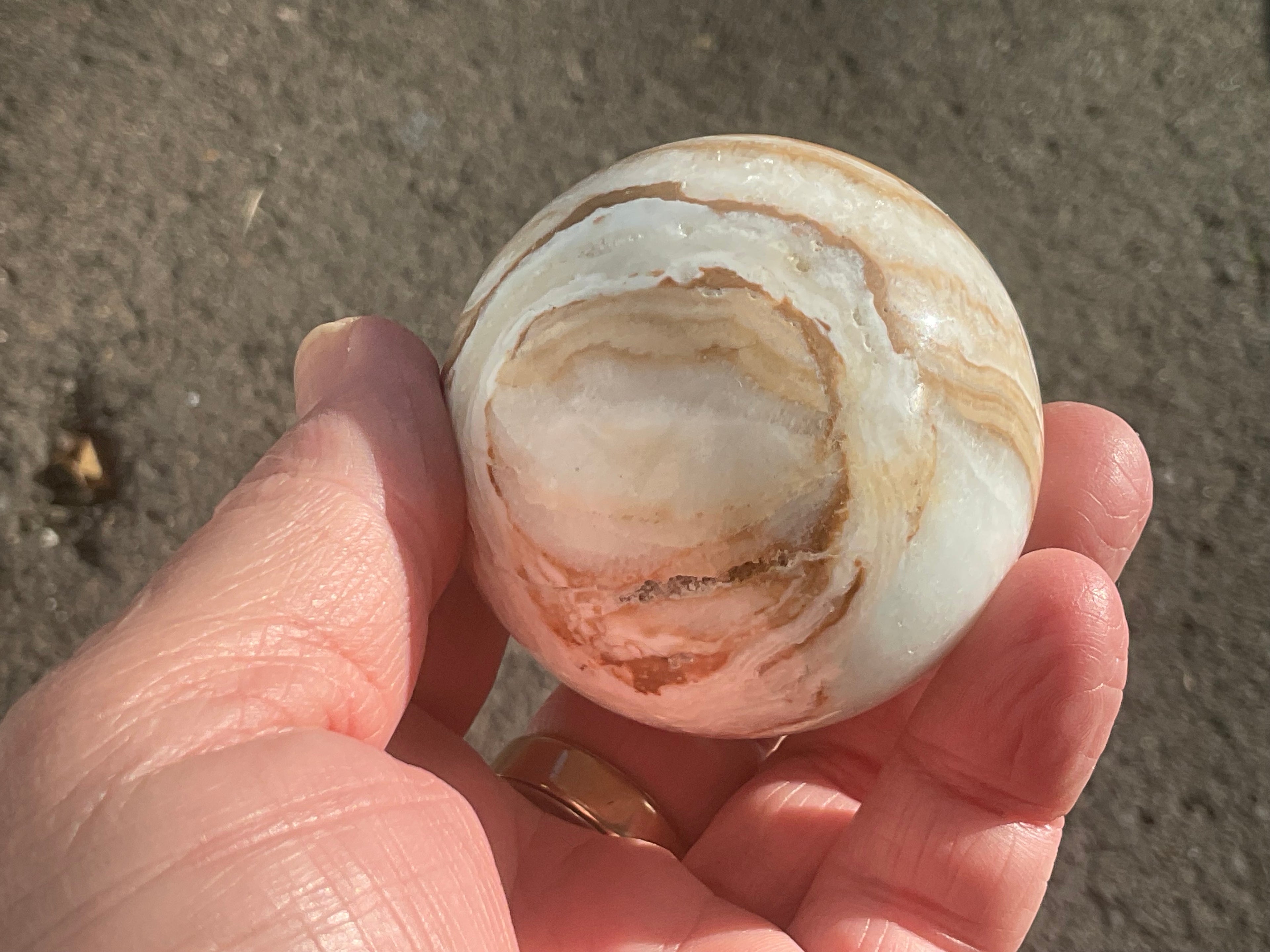 257g Caribbean Calcite Sphere