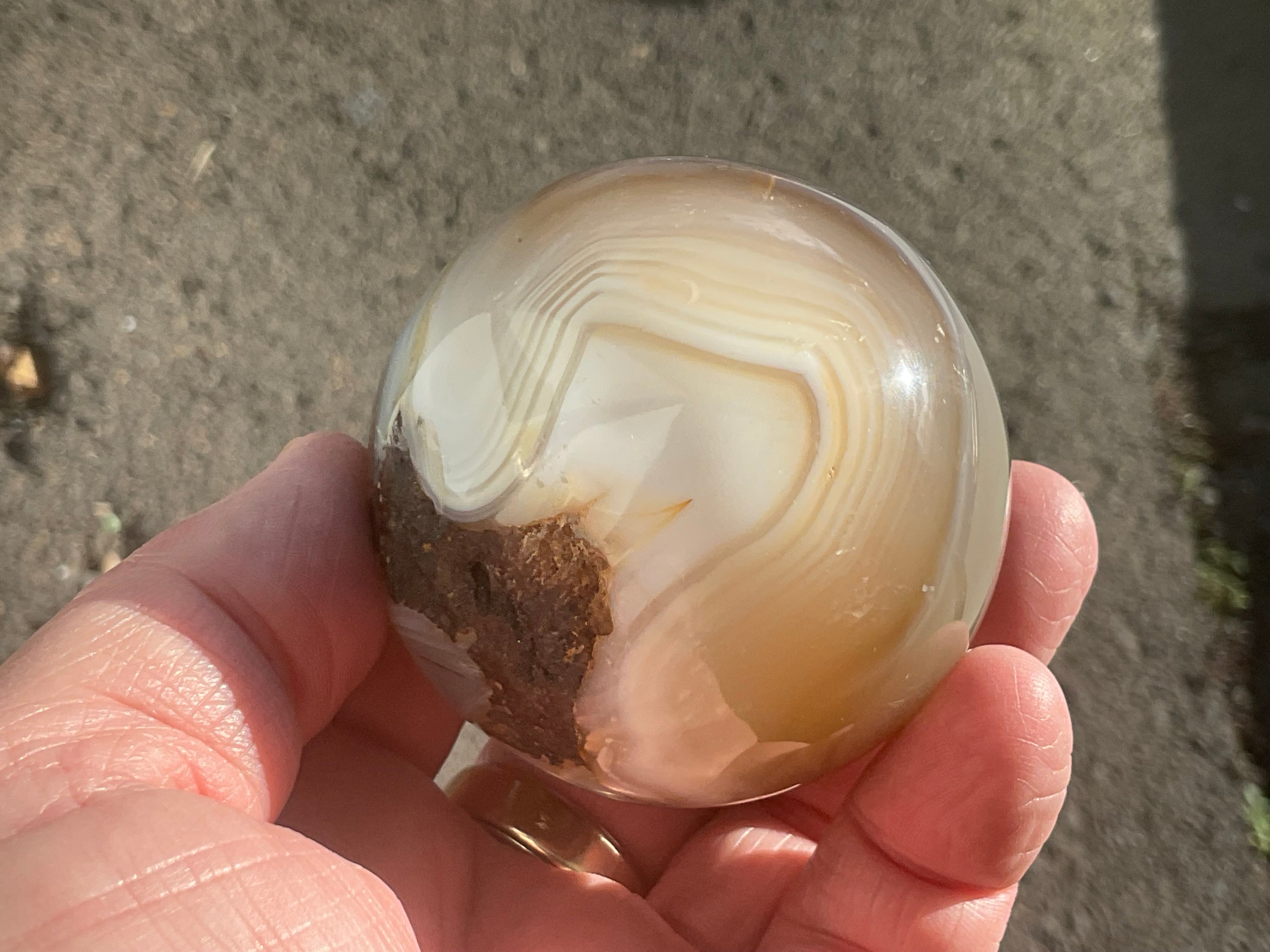 251g Agate Sphere