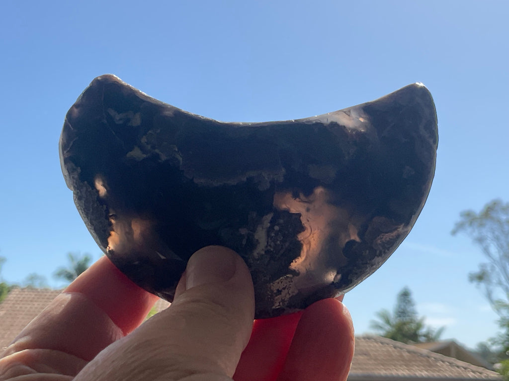 144g “Volcano Agate” Crescent Moon 1B