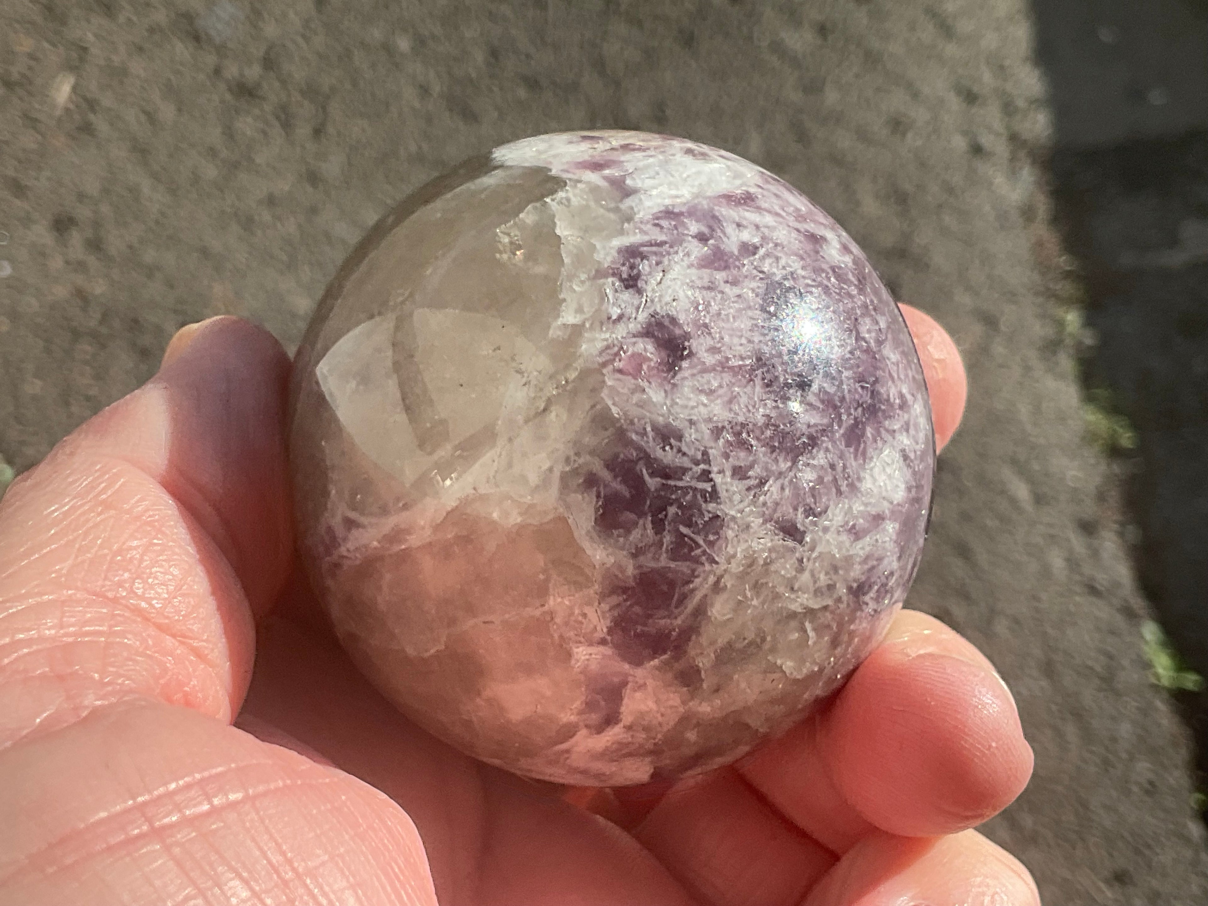 246g Lepidolite Sphere