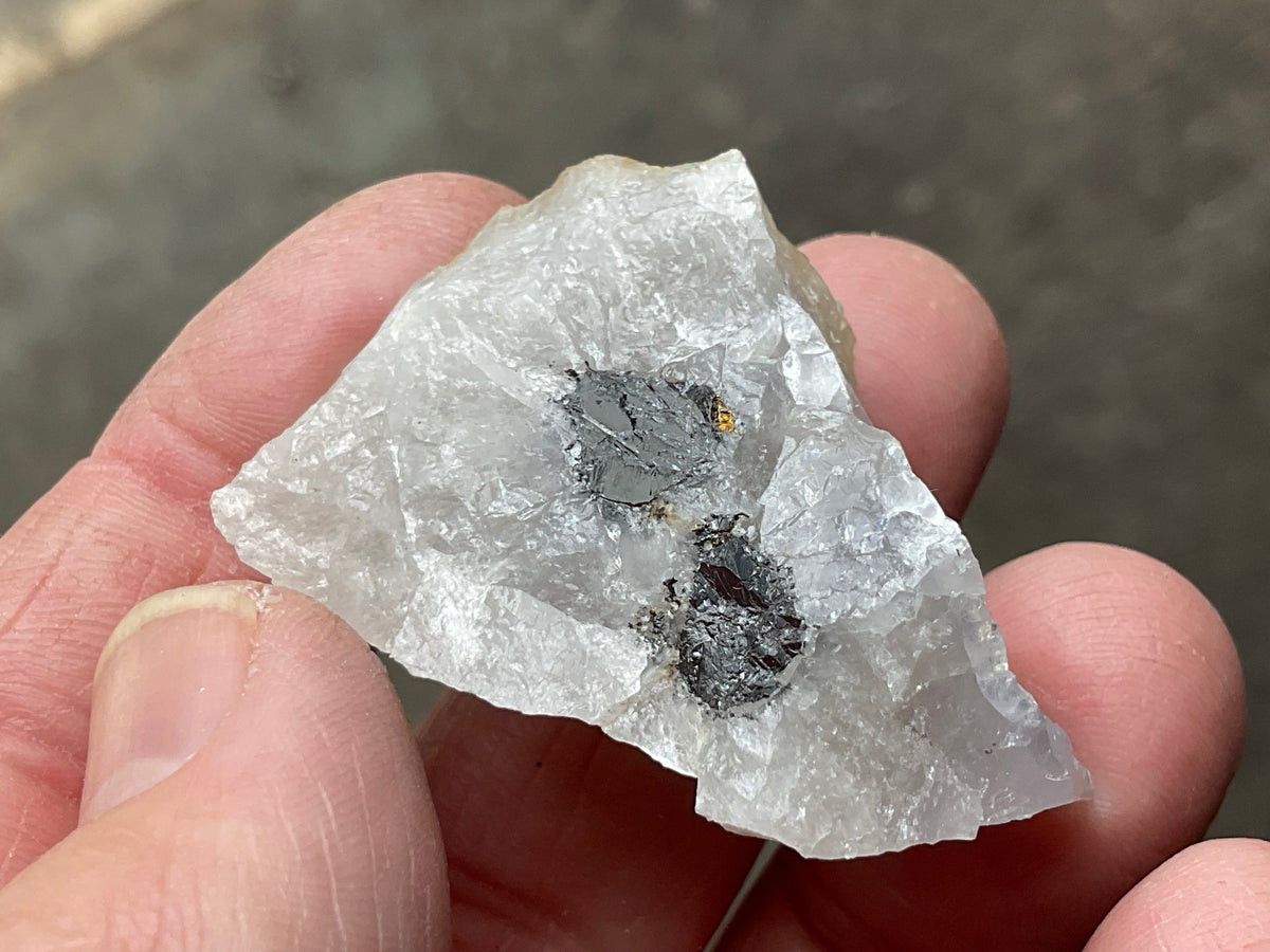 26g Sphalerite and Chalcopyrite in Clear Quartz Specimen from Broken Hill