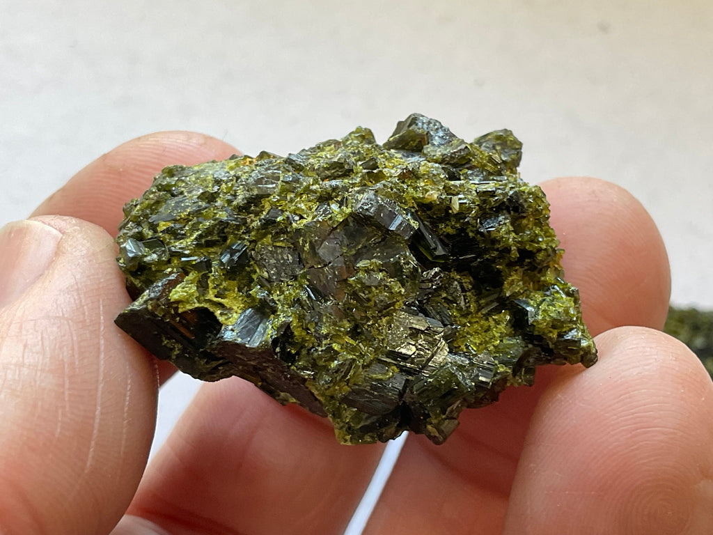 26g Dark Epidote Cluster 1A