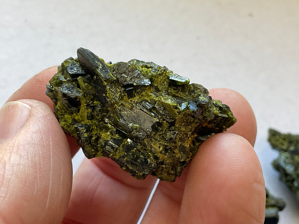 26g Dark Epidote Cluster 1A