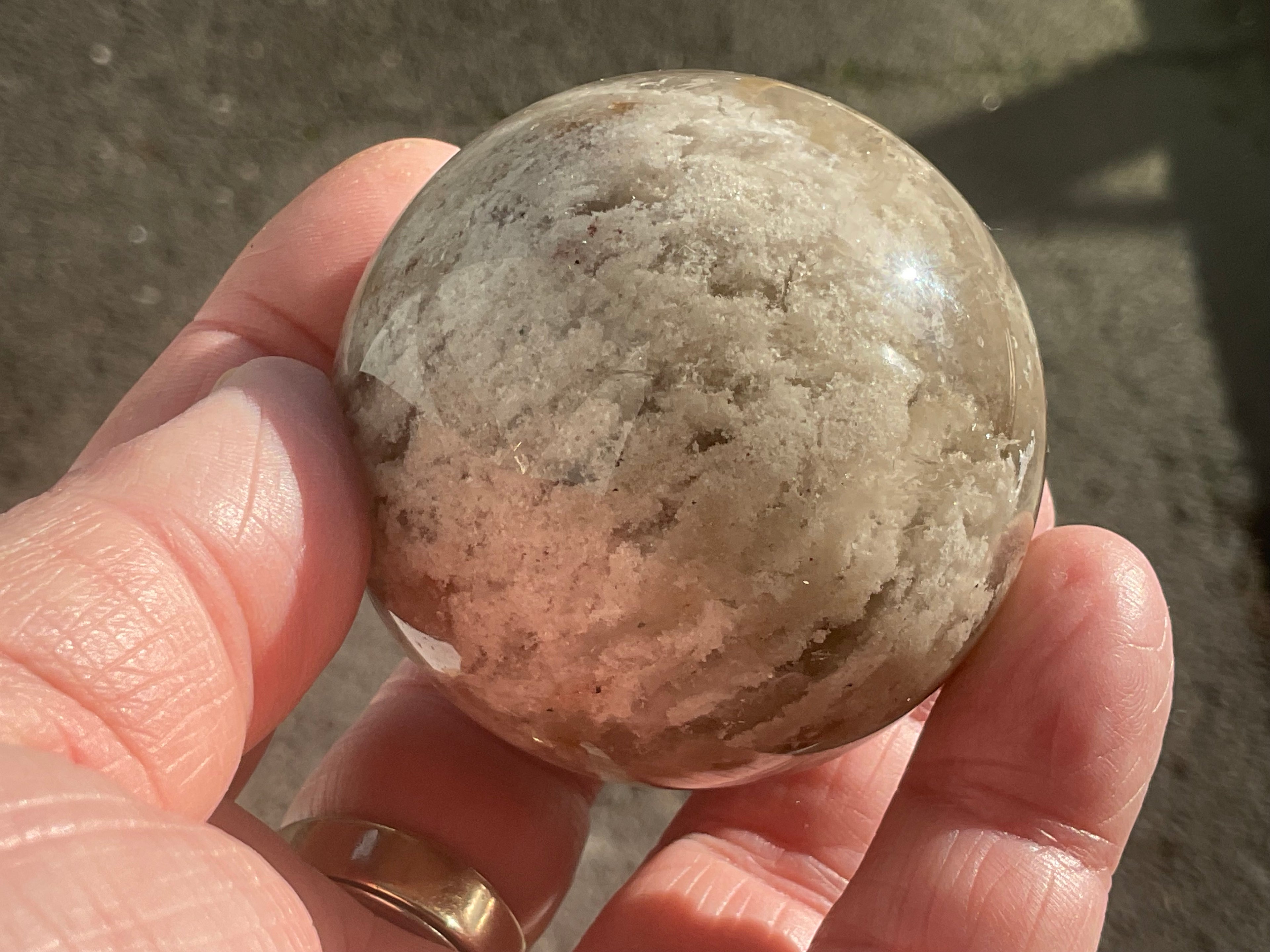 219g Garden Quartz Sphere 1C