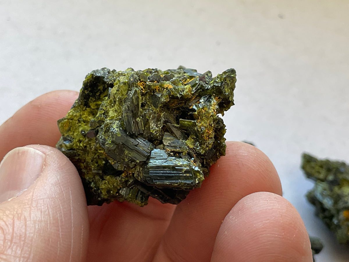 26g Dark Epidote Cluster 1A