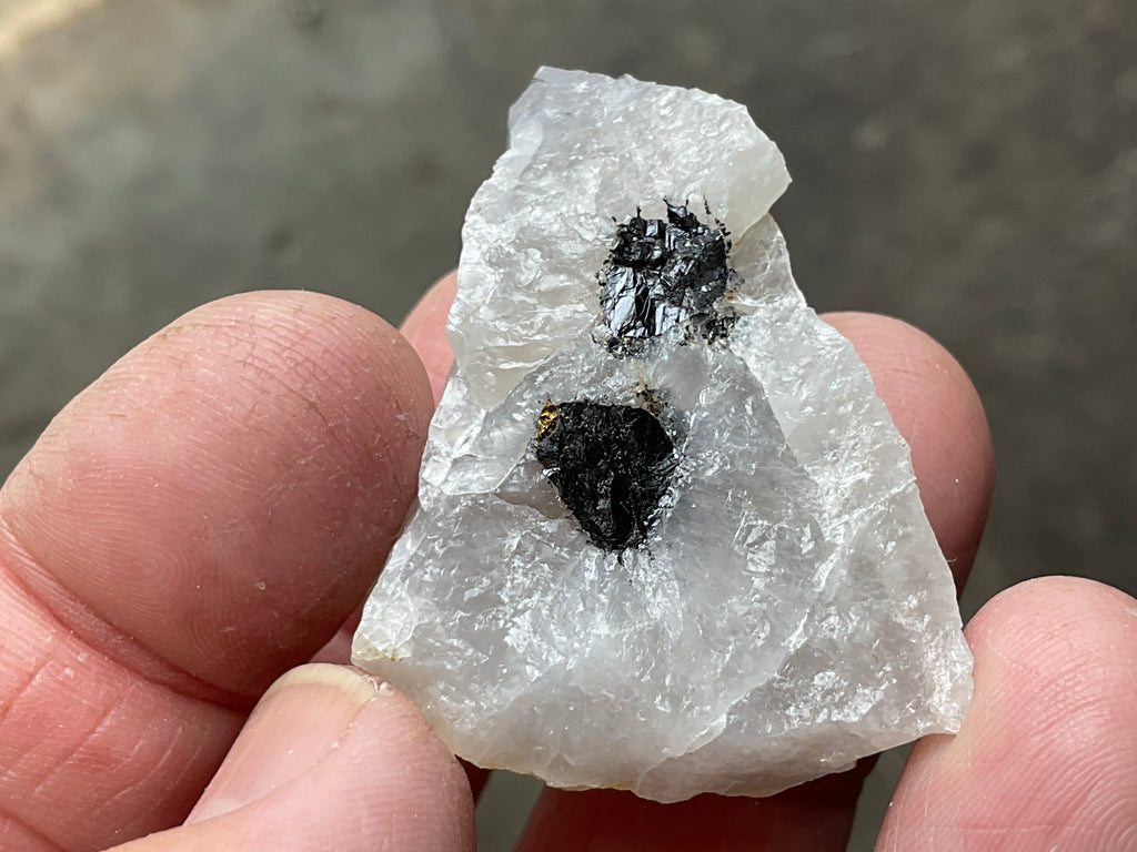 26g Sphalerite and Chalcopyrite in Clear Quartz Specimen from Broken Hill