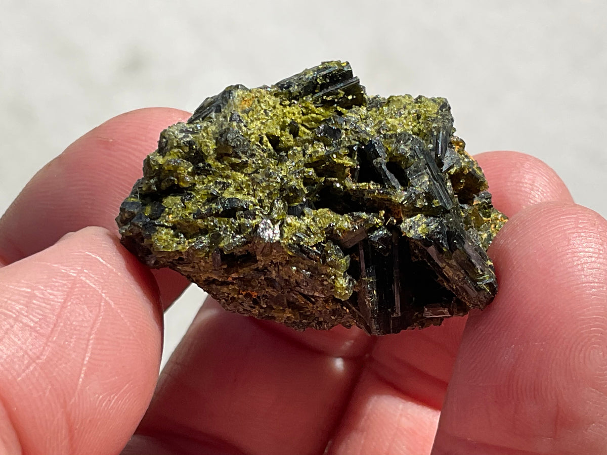 26g Dark Epidote Cluster 1A