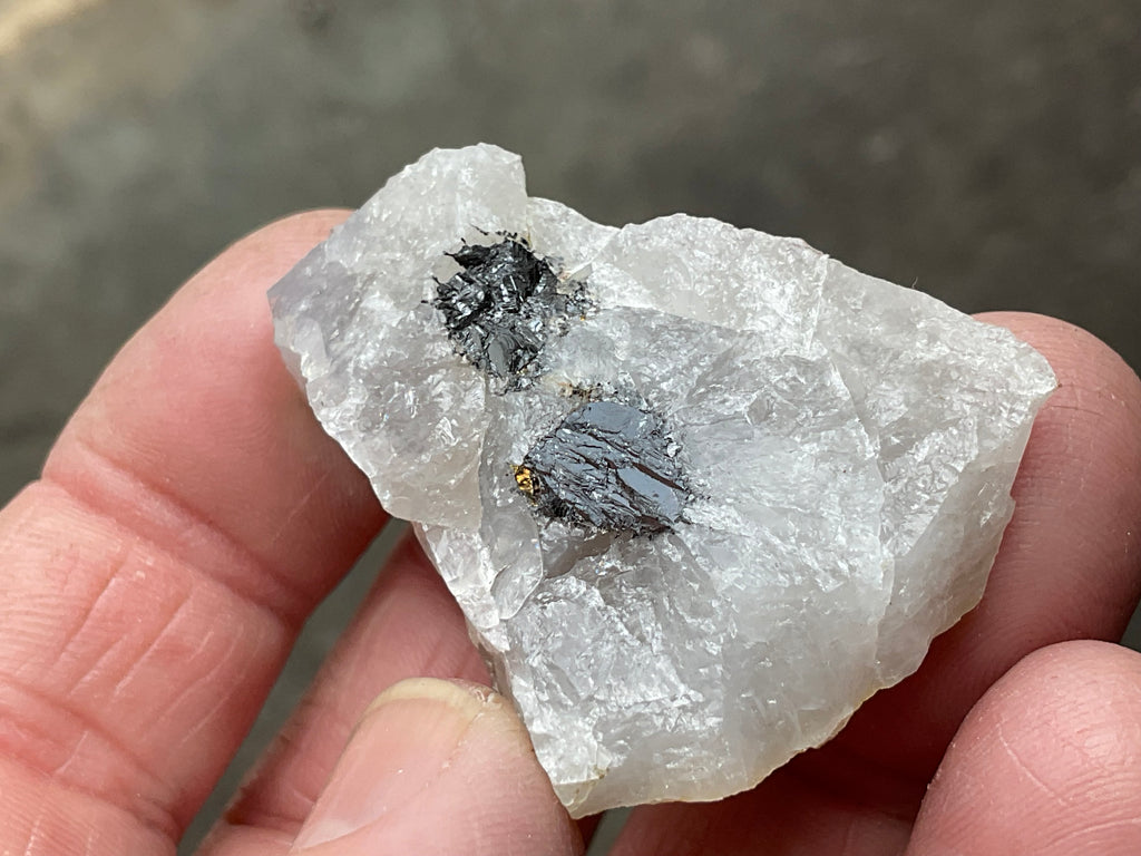 26g Sphalerite and Chalcopyrite in Clear Quartz Specimen from Broken Hill