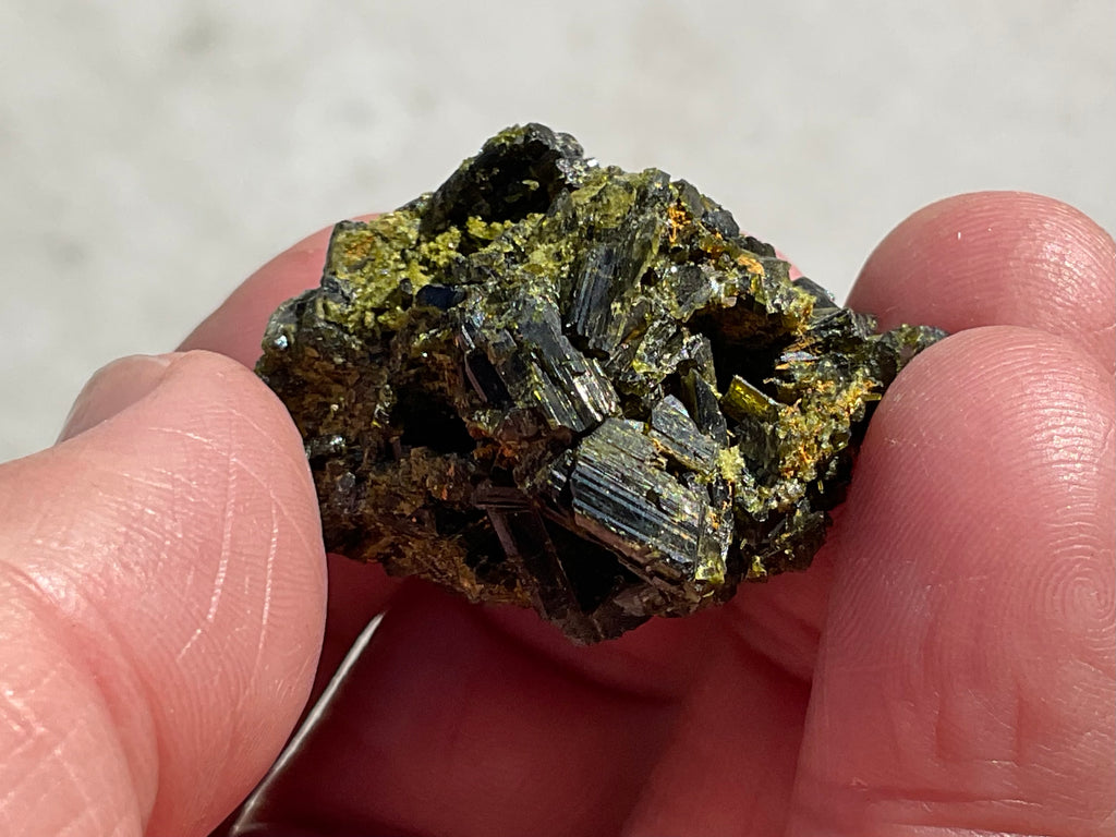 26g Dark Epidote Cluster 1A