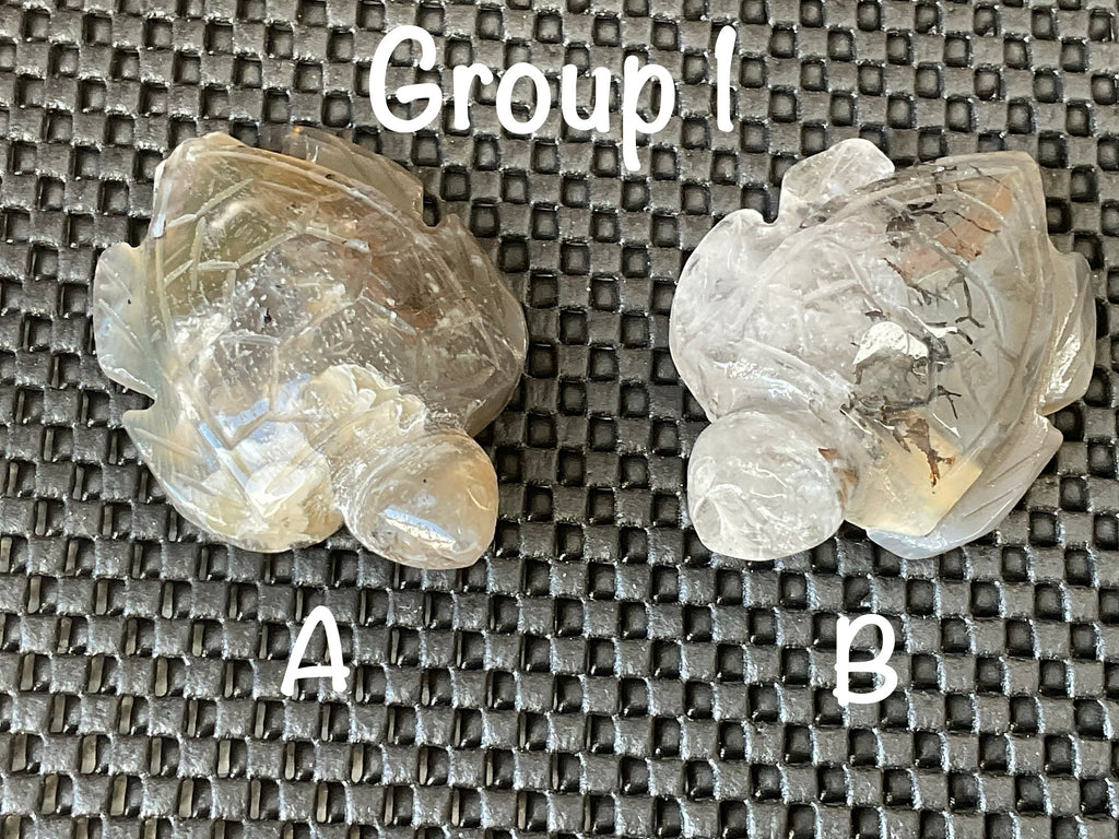 62g Carved Quartz Turtle 1A