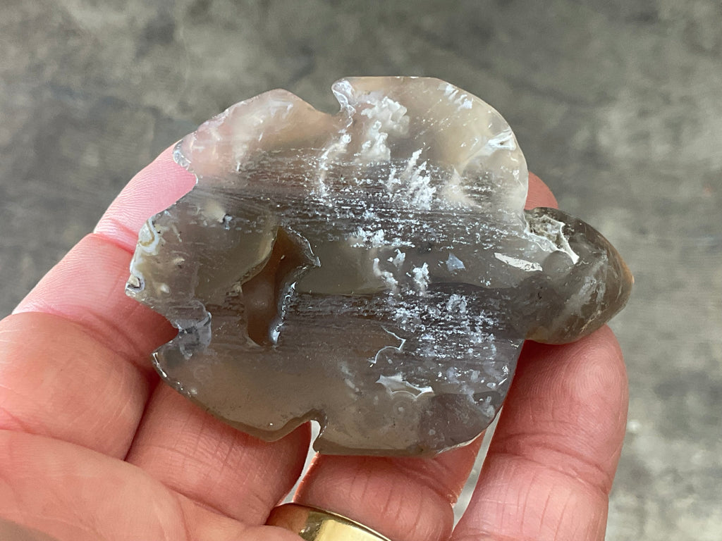 62g Carved Quartz Turtle 1A
