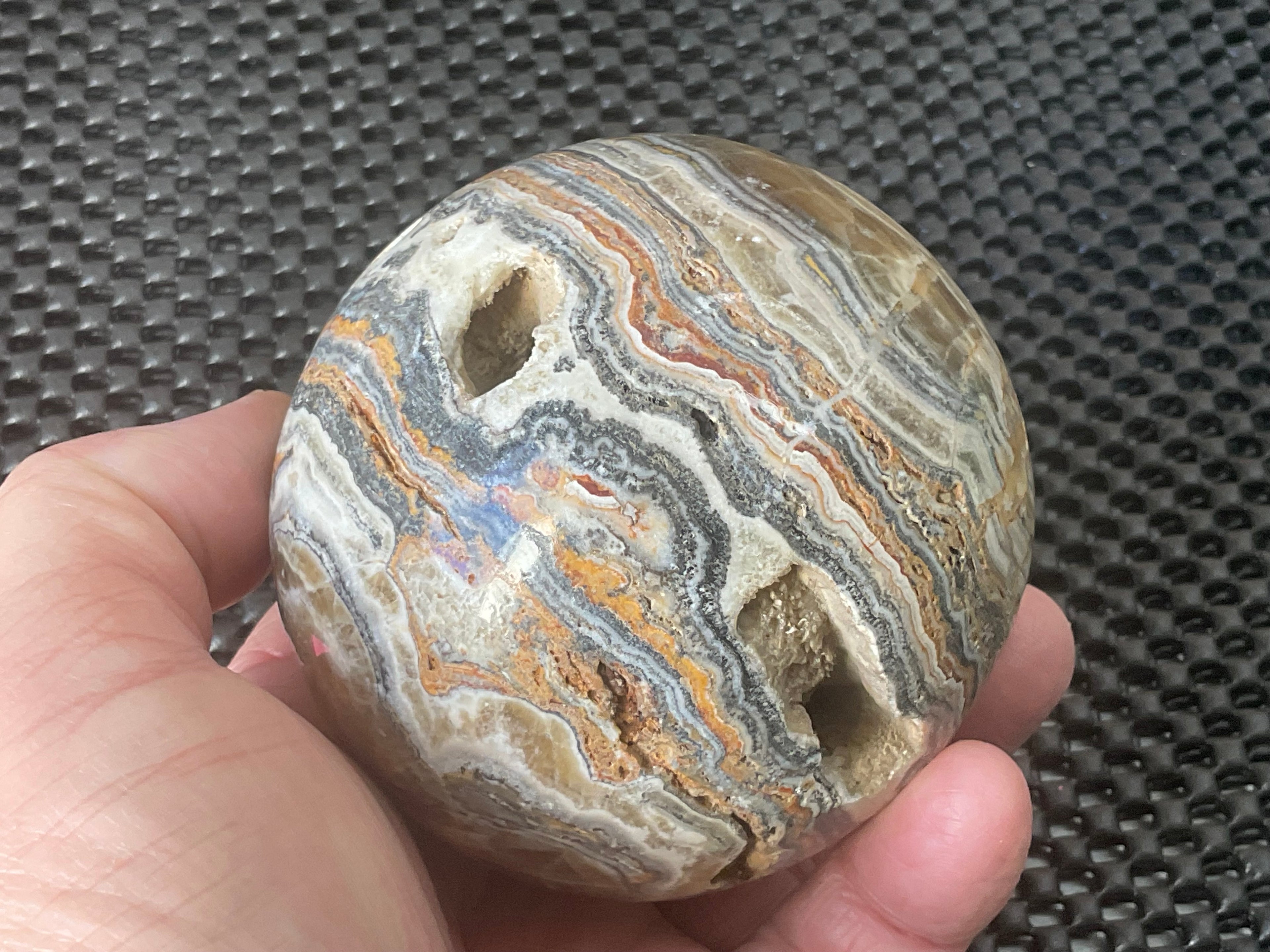 616g Banded Calcite Sphere