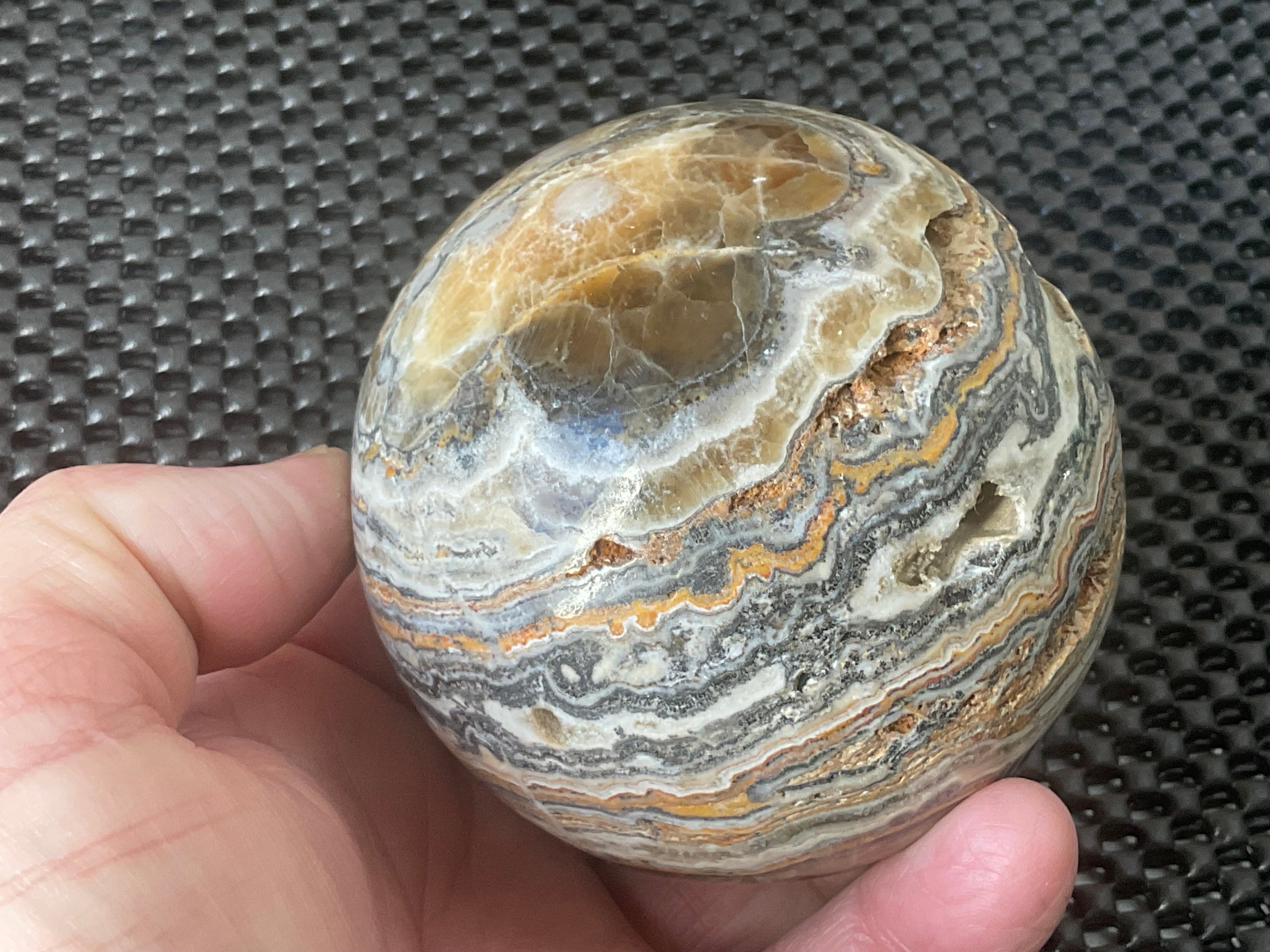 616g Banded Calcite Sphere