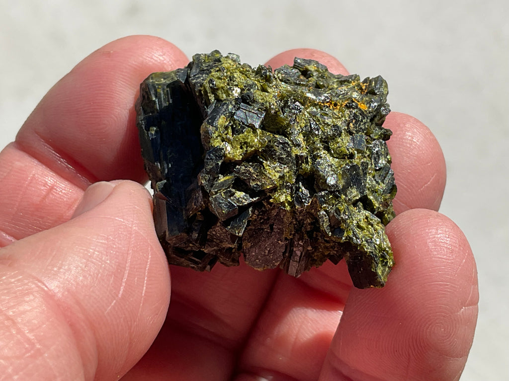 34g Dark Epidote Cluster 1C