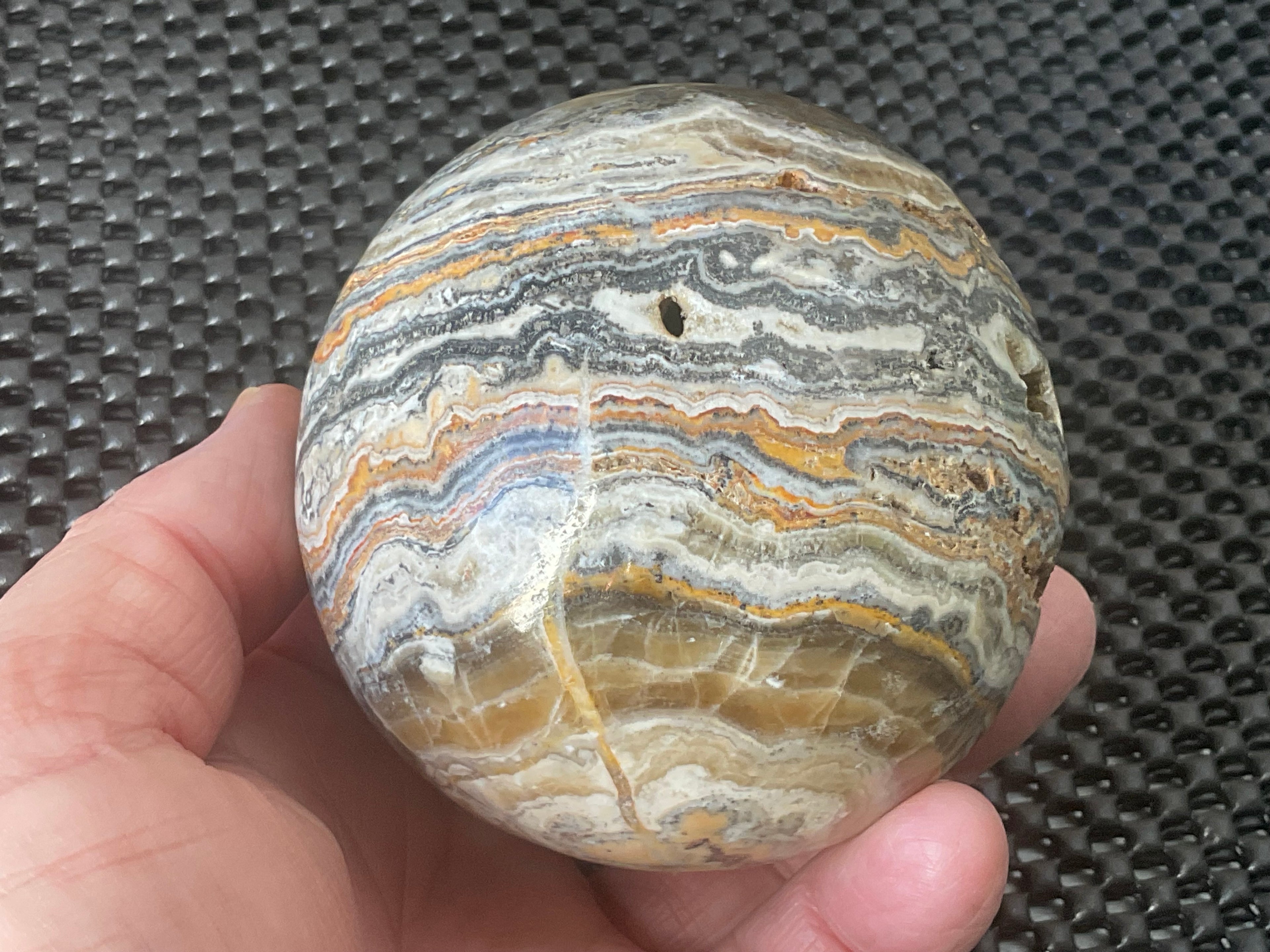 616g Banded Calcite Sphere