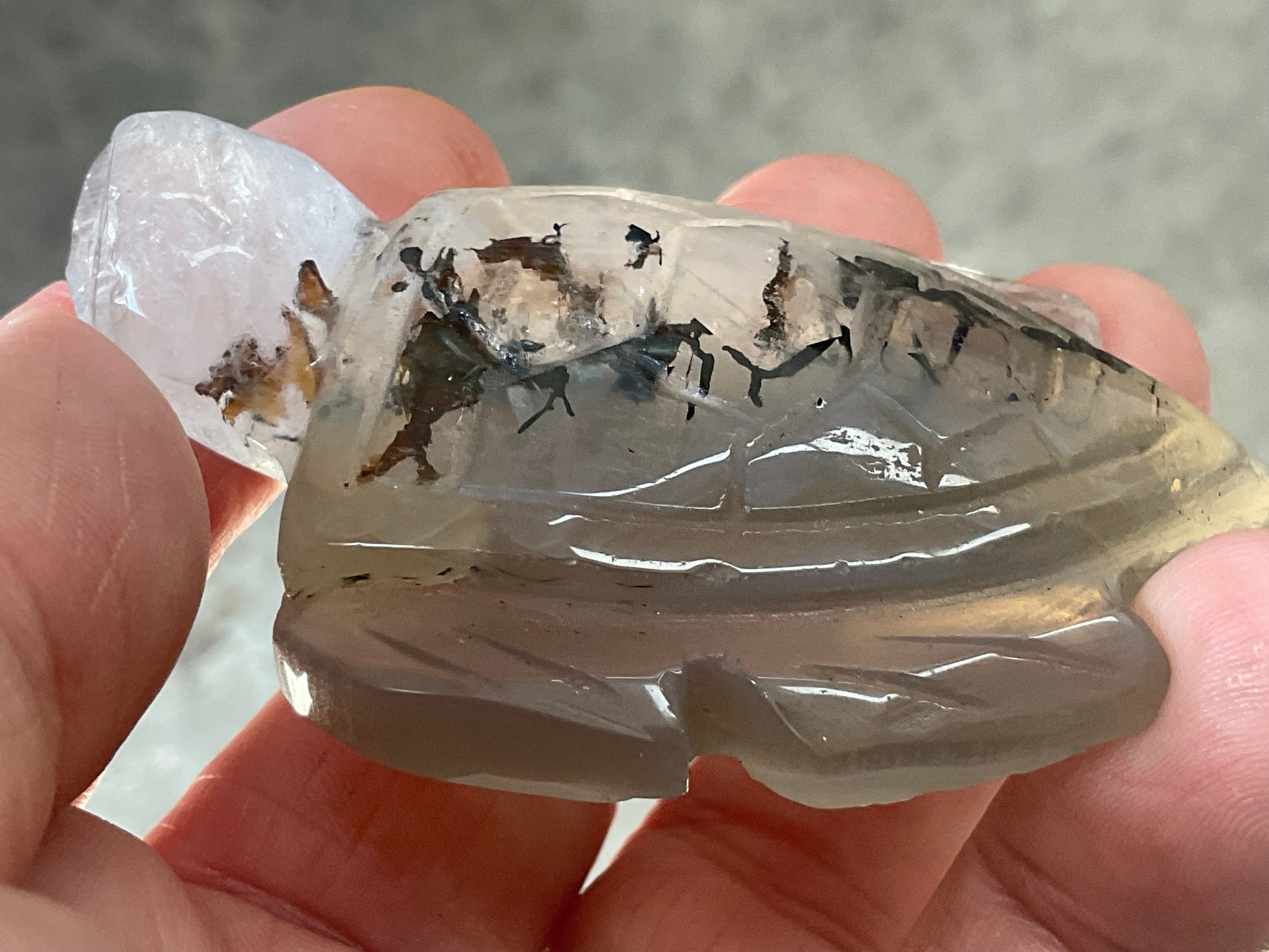 64g Quartz Carved Turtle 1B