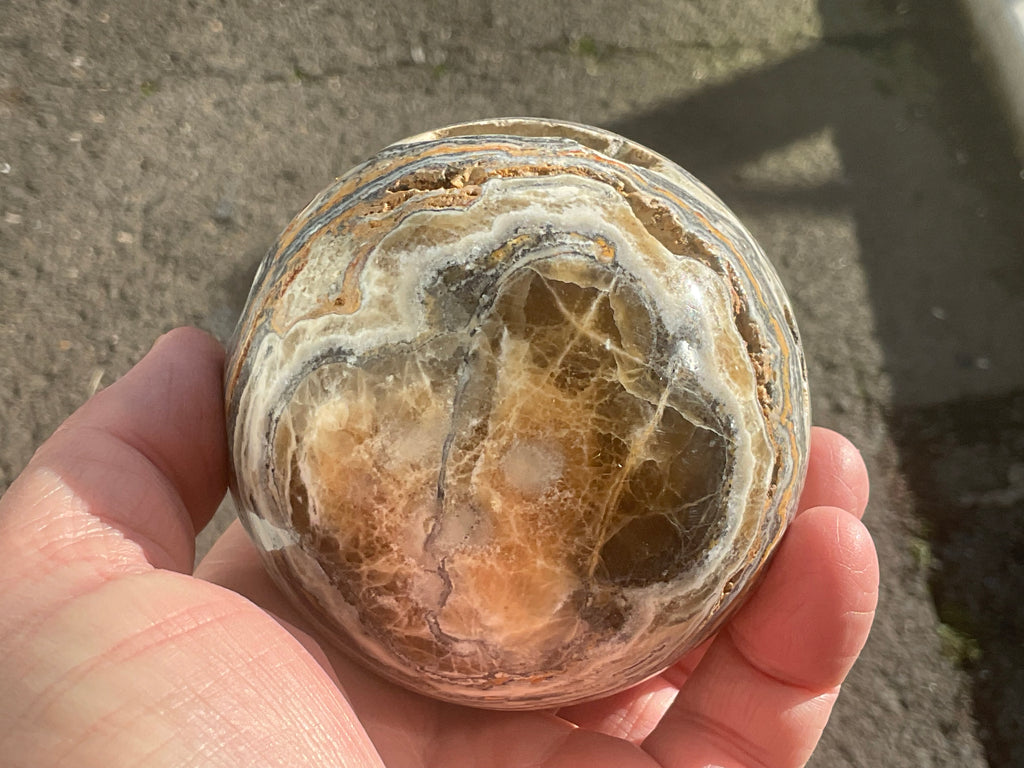 616g Banded Calcite Sphere
