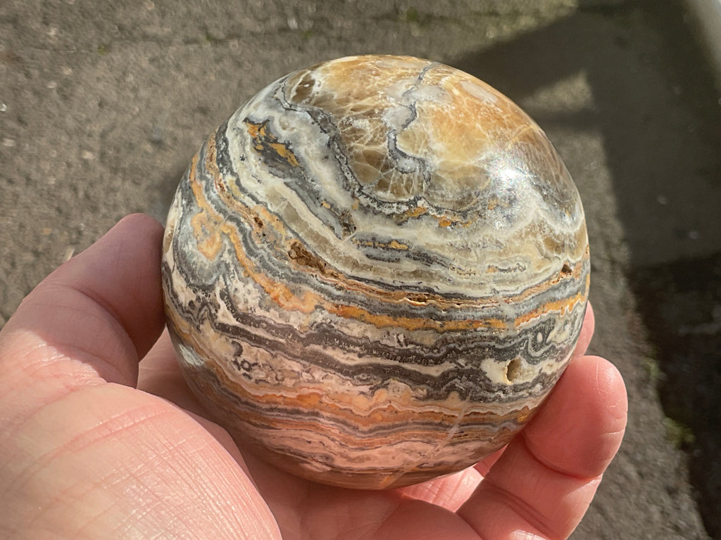 616g Banded Calcite Sphere