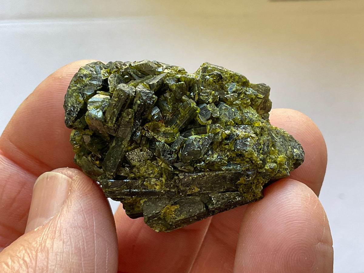 36g Dark Epidote Cluster 1D