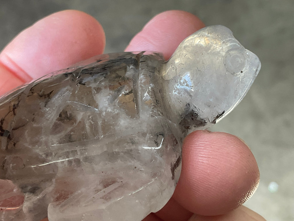 64g Quartz Carved Turtle 1B