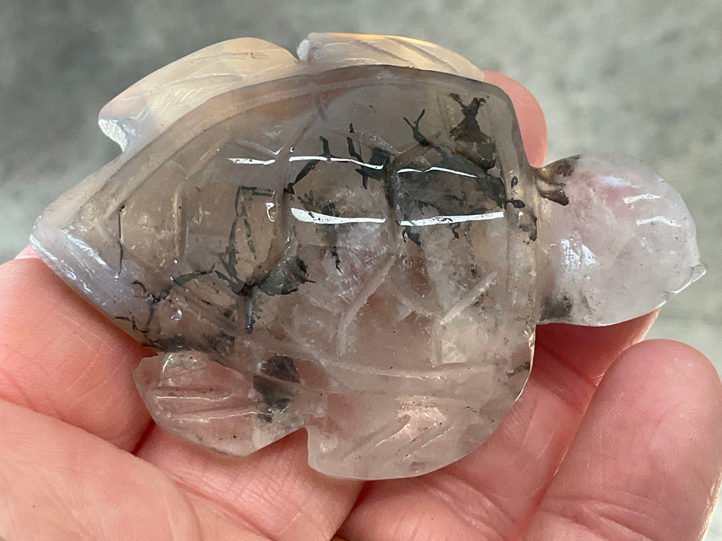 64g Quartz Carved Turtle 1B