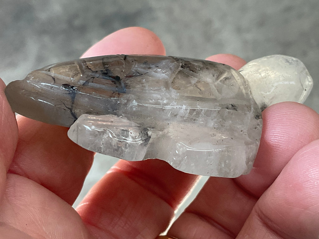 64g Quartz Carved Turtle 1B
