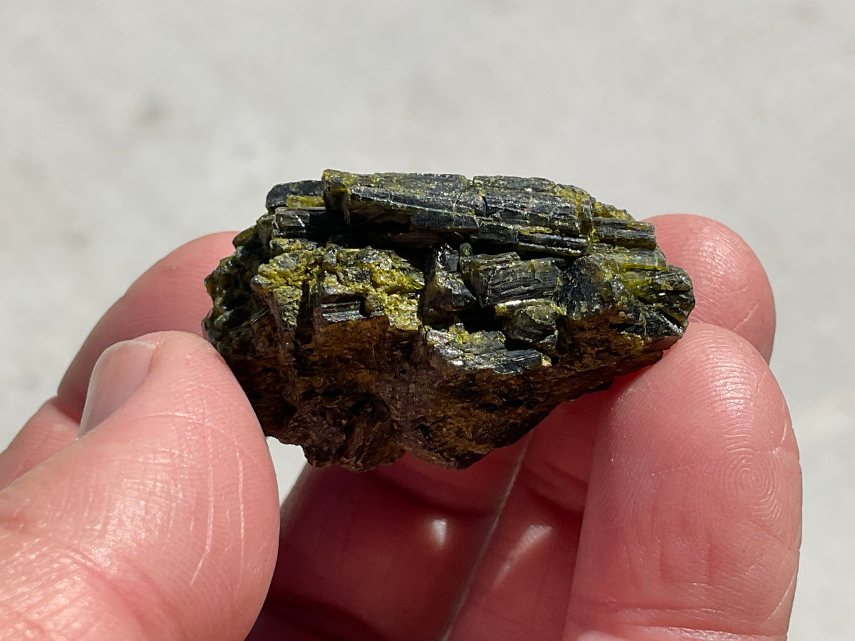 36g Dark Epidote Cluster 1D