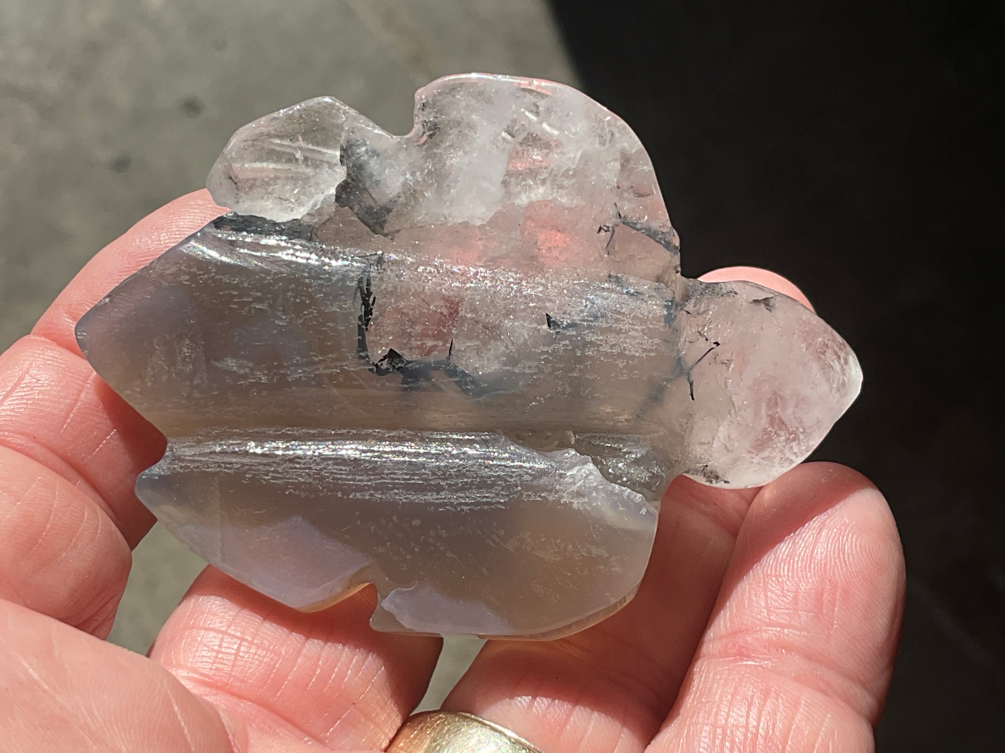 64g Quartz Carved Turtle 1B
