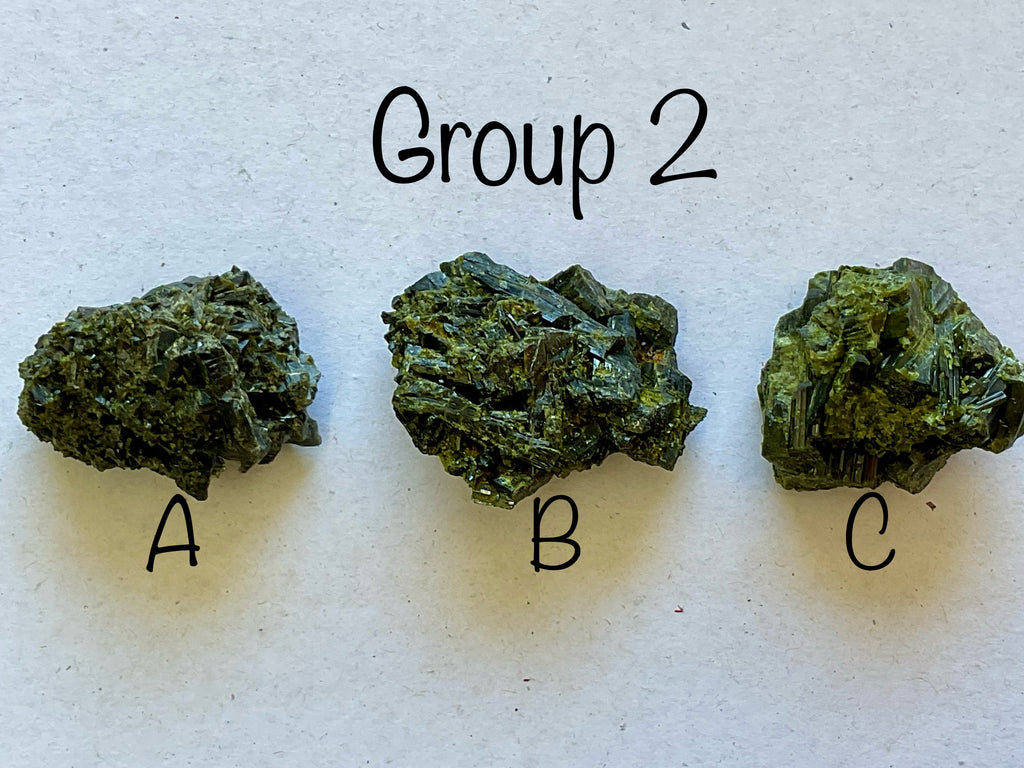 66g Dark Epidote Cluster 2A