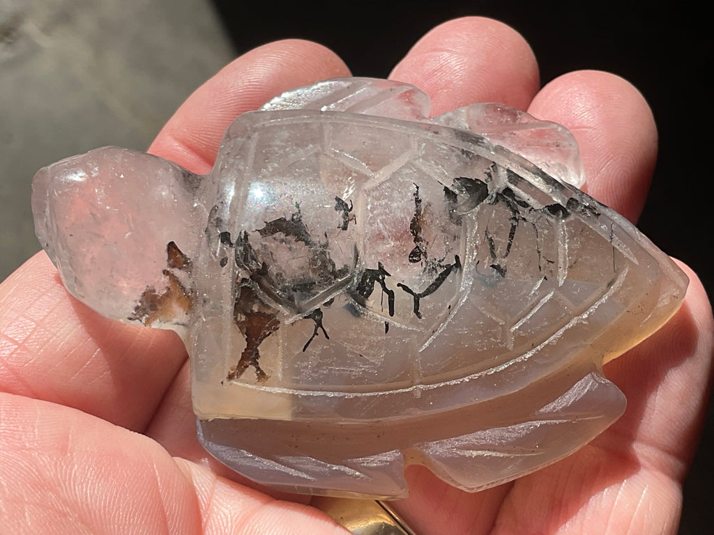 64g Quartz Carved Turtle 1B
