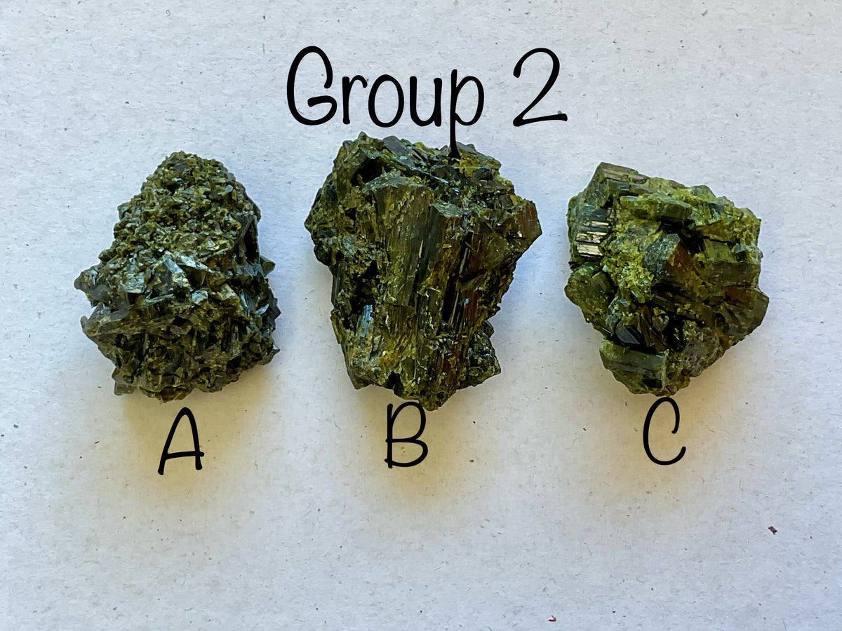 70g Dark Epidote Cluster 2B