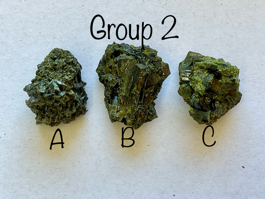 66g Dark Epidote Cluster 2A