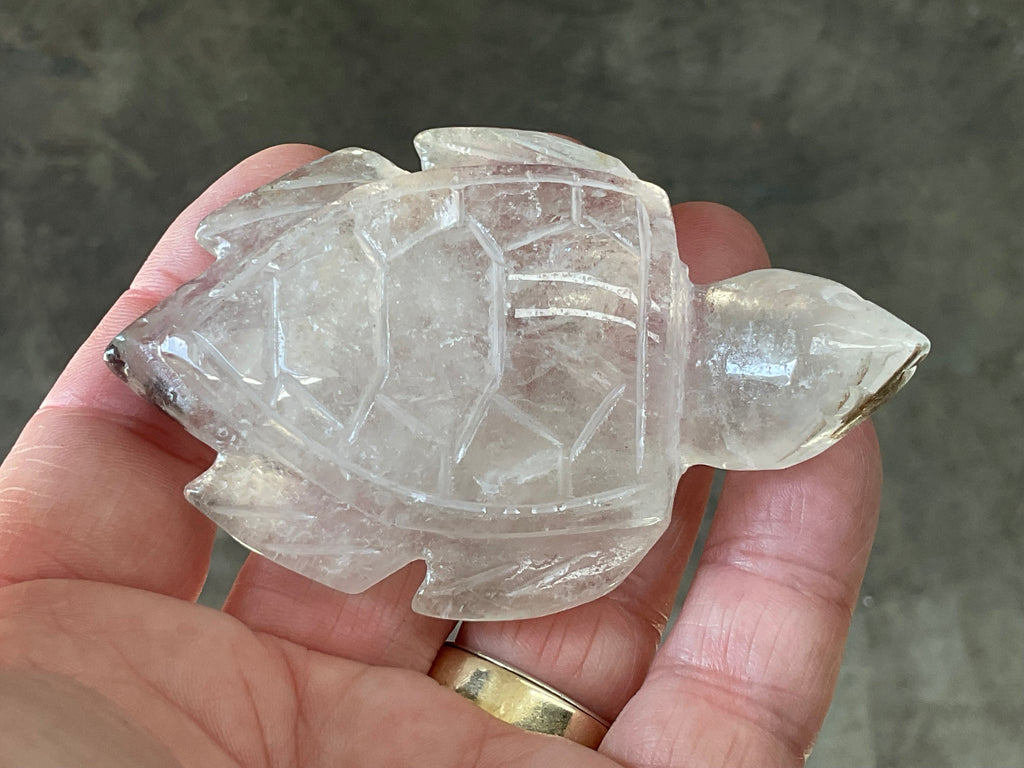 92g Quartz Carved Turtle 2A