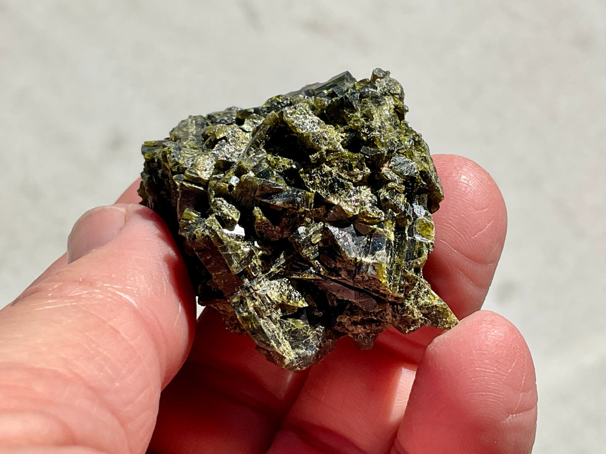 66g Dark Epidote Cluster 2A
