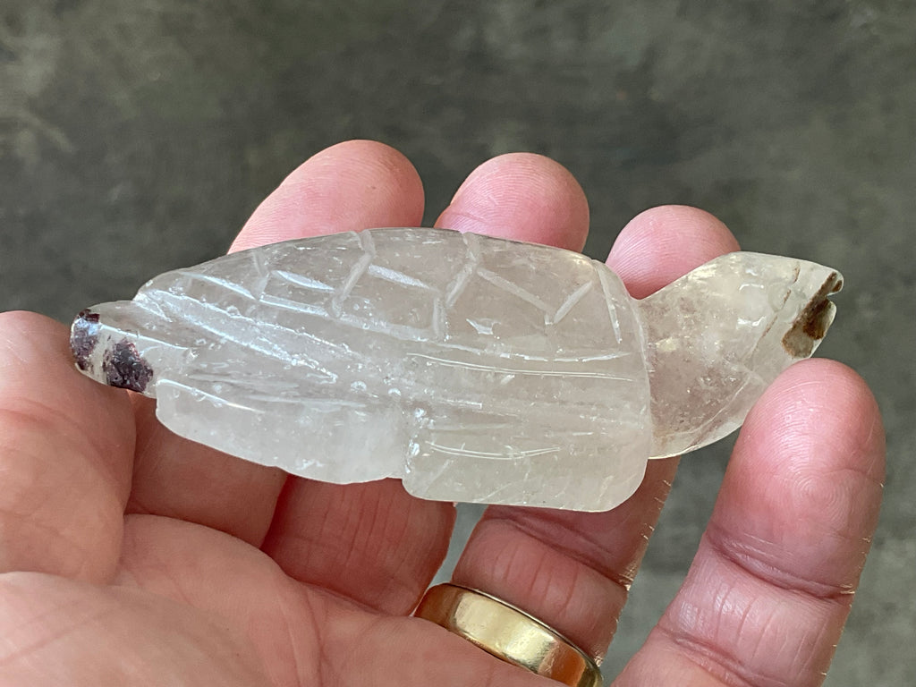 92g Quartz Carved Turtle 2A