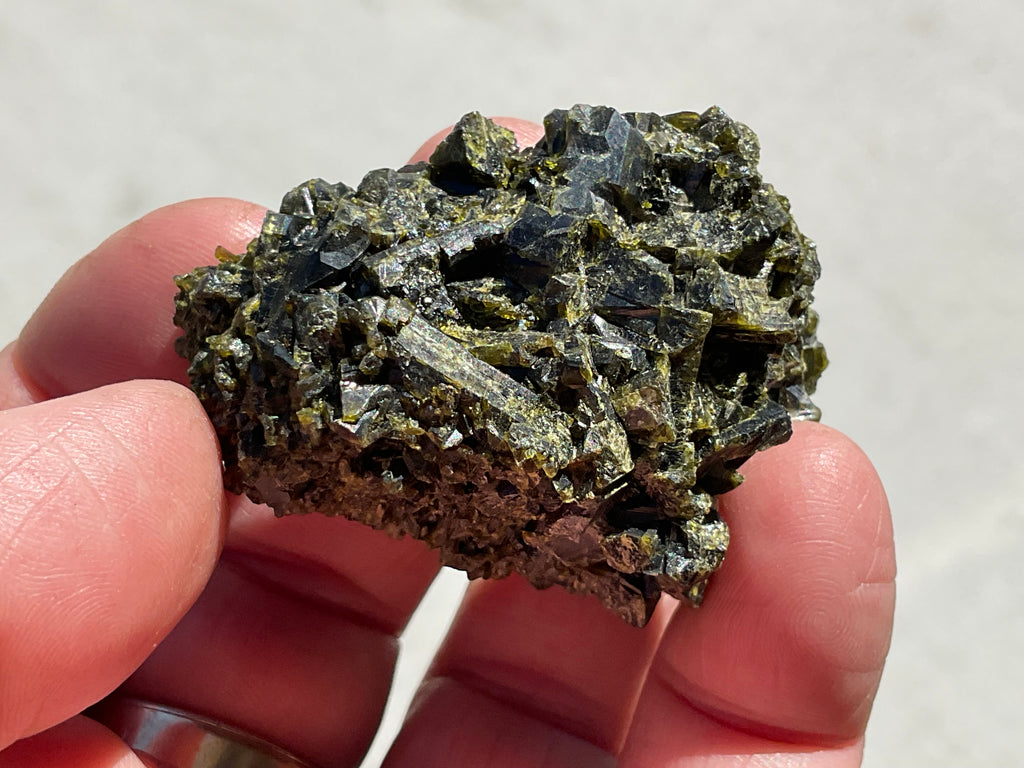 66g Dark Epidote Cluster 2A