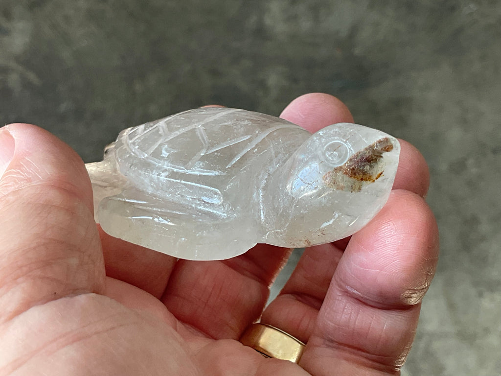 92g Quartz Carved Turtle 2A