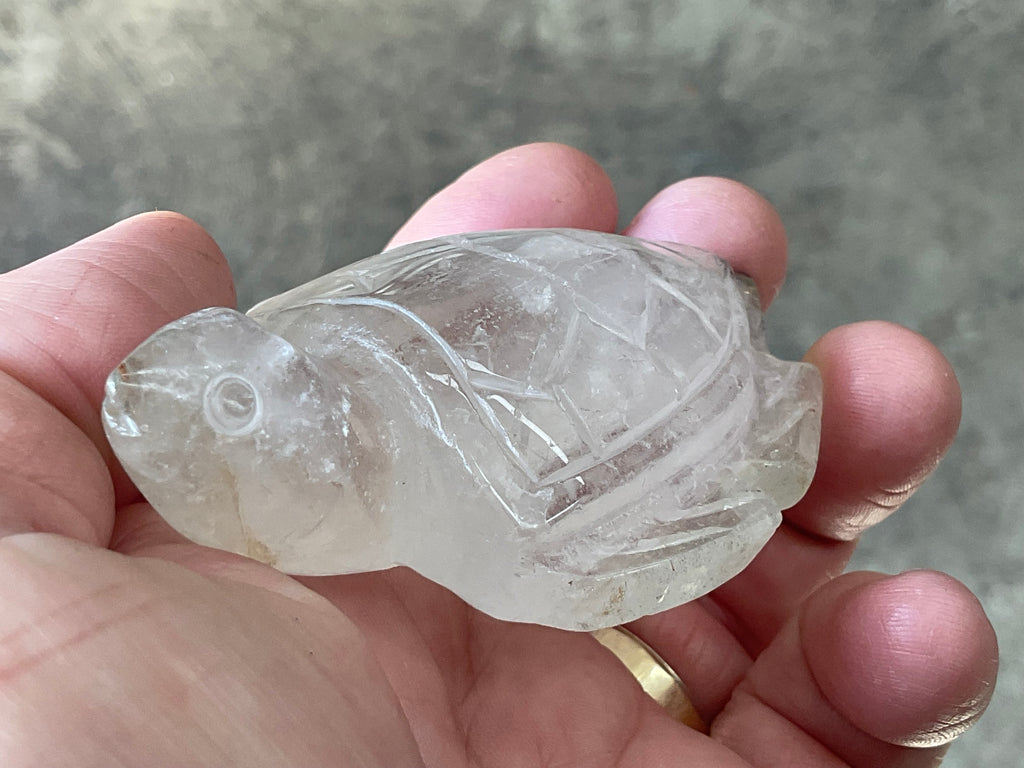 92g Quartz Carved Turtle 2A