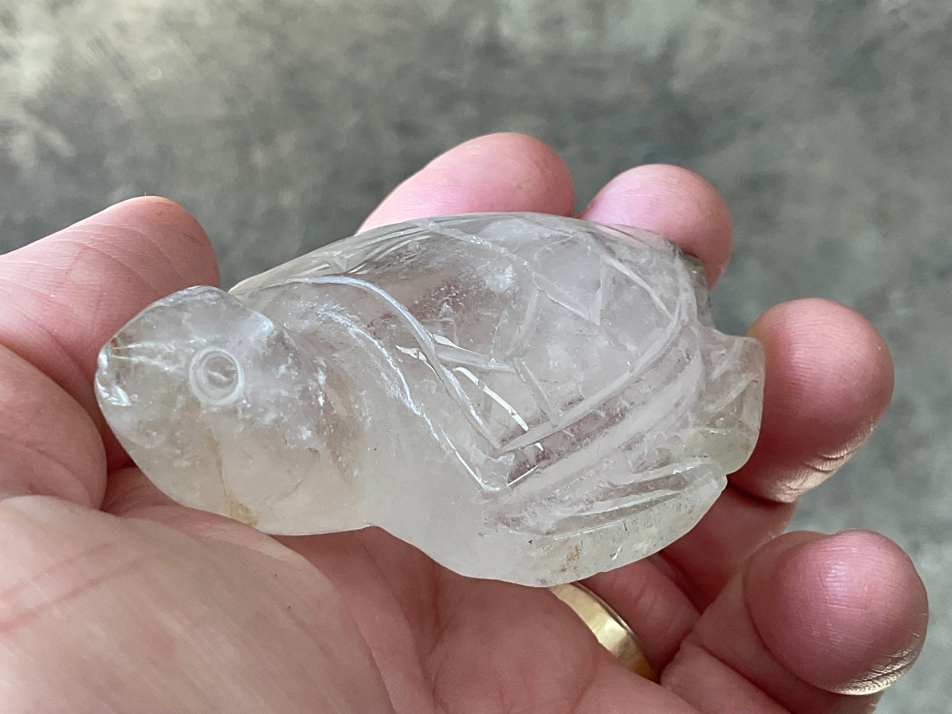92g Quartz Carved Turtle 2A