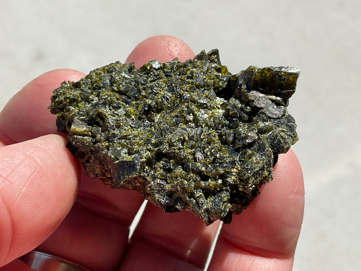 66g Dark Epidote Cluster 2A